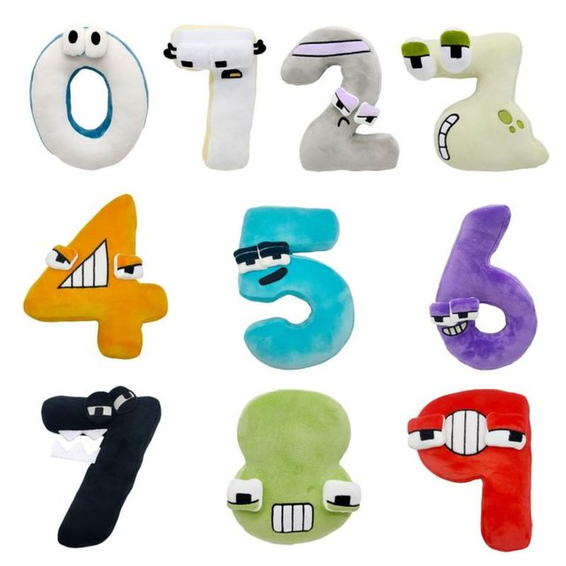 Alphabet Lore Plush,Number Lore Plush,Arabic Numerals Plush Toy,Children's  Enlightenment Teaching,Kids Digital Cognitive Toys(10 - AliExpress